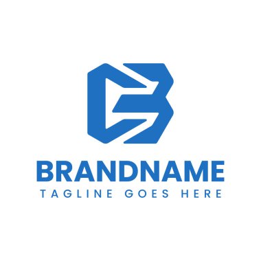 CB Monogram Logosu Harfleri, BC veya BC baş harfleri olan her iş için uygundur