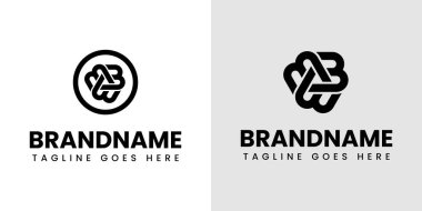 Harfler BBB EEE WWW Monogram Logosu, her marka için uygundur