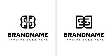 BSB ya da ESB harfleri Monogram Hattı Logosu Ayarları, herhangi bir iş için uygun