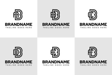 Harfler BBBB BCB BDB BEB BFB Monogram Logo Ayarları