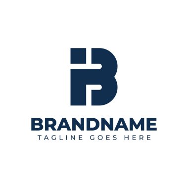 Harfler IB Monogram Logo Set, BI veya IB baş harfleri olan her marka için uygundur