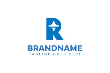 R Harfi Dönen Top Logo Seti, denge, hareket ve yaratıcılığı simgeliyor