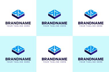 Harfler QY YQ QZ ZQ VY YV Logo Set, gücü, istikrarı ve hassasiyeti simgeliyor