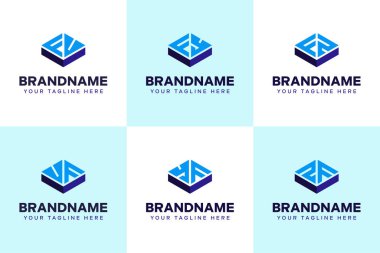 Harfler FV VF FY YF FZ FZ Box Logo Set, gücü, istikrarı ve hassasiyeti simgeliyor