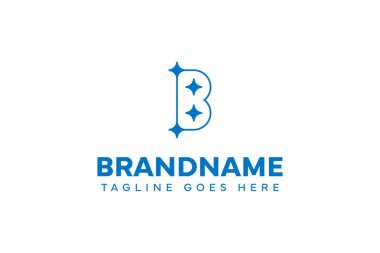 Harf B Yıldız Çizgisi Logosu, hırsı, başarıyı ve yaratıcılığı simgeliyor.