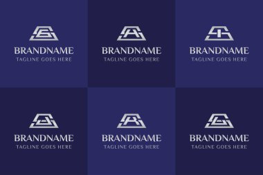 Harfler SG SH SI SJ SL Gümüş Çubuk Logosu, zenginliği, değeri ve yüksek kaliteyi simgeler