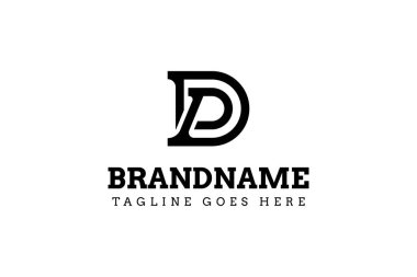 DP Monogram Logosu Harfleri, PD veya DP baş harfleri olan her iş için uygundur