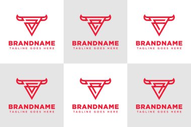 Harfler AA AE AF AP AQ Bull Üçgeni Logosu, gücü, hırsı ve istikrarı simgeliyor