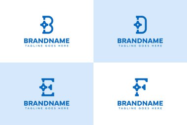 Harf B D E F Yıldız Logosu Seti, hırsı, başarıyı ve yaratıcılığı simgeliyor