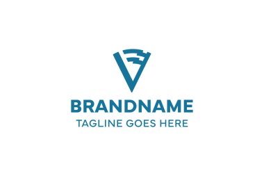 V Harfi Zafer Bayrağı Logosu, başarıyı, zaferi ve başarıyı simgeliyor.