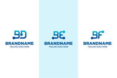 Letters BD BE BF Technology Logo, symbolizing innovation, digital growth, and connectivity