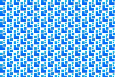 Blue Abstract Square Pattern Backfround Image