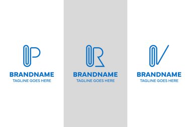 Harf P R V Kağıt Ataç Logosu, bağlantıyı, organizasyonu ve yaratıcılığı simgeliyor