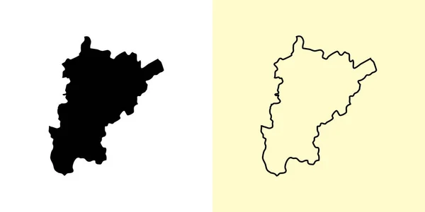 ウリマップ スイス ヨーロッパ 地図のデザインを記入してアウトラインします ベクターイラスト — ストックベクタ