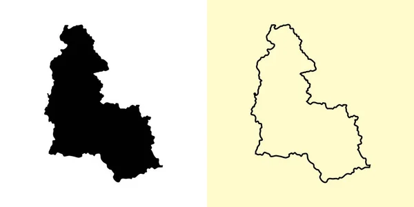 Sumy Map Ukraine Europe Rempli Esquisser Des Dessins Carte Illustration — Image vectorielle