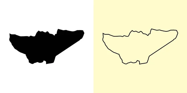 Baja Verapaz Mapa Guatemala Américas Diseños Mapas Rellenos Esquemáticos Ilustración — Vector de stock