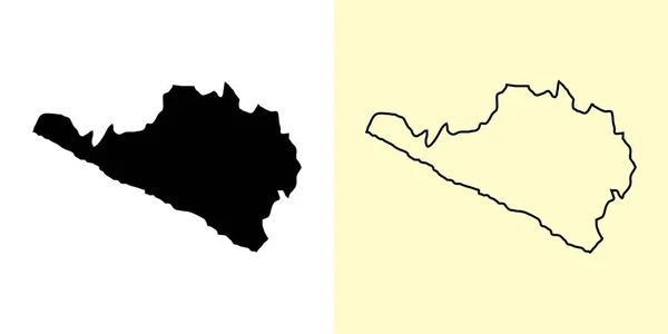 Carte Arequipa Pérou Amériques Rempli Esquisser Des Dessins Carte Illustration — Image vectorielle