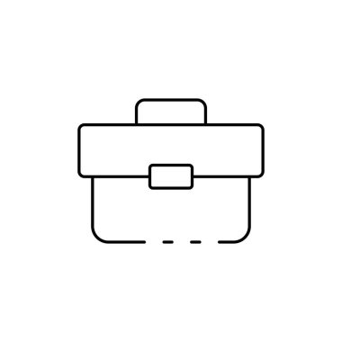 Evrak çantası ikonu. Tasarım biçimi beyaz arkaplanda izole edildi