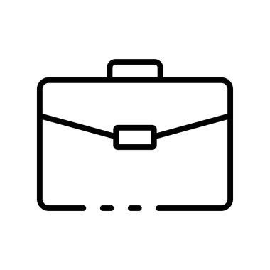 Evrak çantası ikonu. Tasarım biçimi beyaz arkaplanda izole edildi