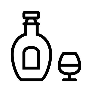 Brendi ikonu. Tasarım biçimi beyaz arkaplanda izole edildi