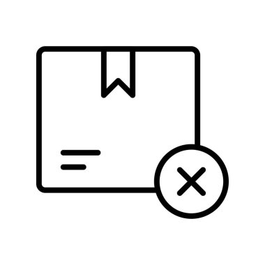 kutu simgesi. Tasarım biçimi beyaz arkaplanda izole edildi