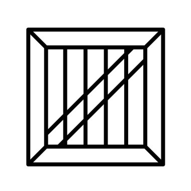 kutu simgesi. Tasarım biçimi beyaz arkaplanda izole edildi