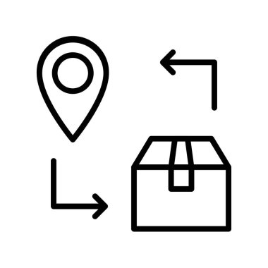 kutu simgesi. Tasarım biçimi beyaz arkaplanda izole edildi