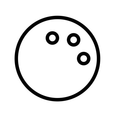 Bowling topu ikonu. Tasarım biçimi beyaz arkaplanda izole edildi