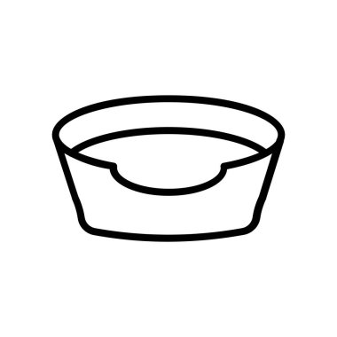 Kase ikonu. Tasarım biçimi beyaz arkaplanda izole edildi