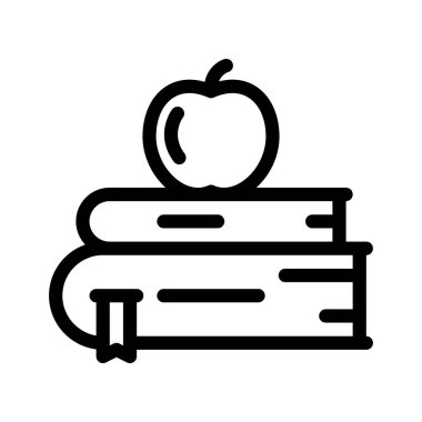 Kitap ikonu. Tasarım biçimi beyaz arkaplanda izole edildi