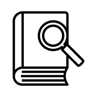 Kitap ikonu. Tasarım biçimi beyaz arkaplanda izole edildi