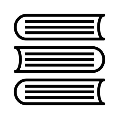 Kitap ikonu. Tasarım biçimi beyaz arkaplanda izole edildi