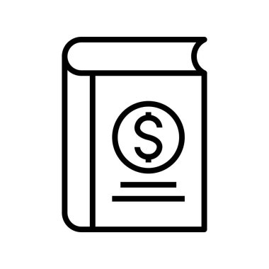 Kitap ikonu. Tasarım biçimi beyaz arkaplanda izole edildi