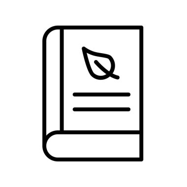 Kitap ikonu. Tasarım biçimi beyaz arkaplanda izole edildi