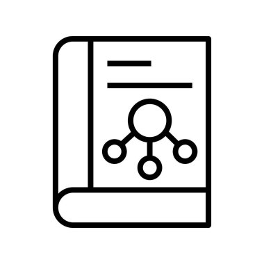 Kitap ikonu. Tasarım biçimi beyaz arkaplanda izole edildi