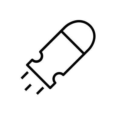 Bomba ikonu. Tasarım biçimi beyaz arkaplanda izole edildi