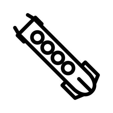 Bobsled ikonu. Tasarım biçimi beyaz arkaplanda izole edildi