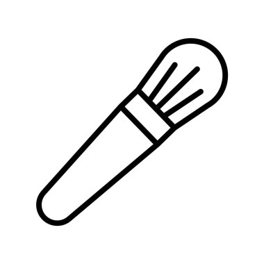 Utanç fırçası ikonu. Tasarım biçimi beyaz arkaplanda izole edildi