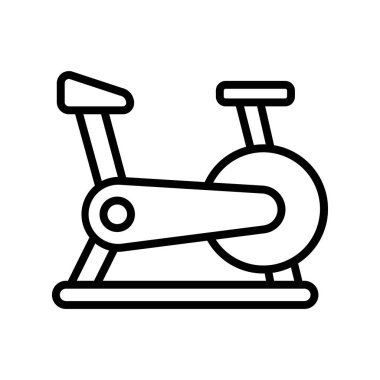 Bisiklet ikonu. Tasarım biçimi beyaz arkaplanda izole edildi