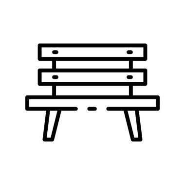 Yedek kulübesinde. Tasarım biçimi beyaz arkaplanda izole edildi