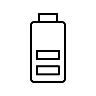 pil simgesi. Tasarım biçimi beyaz arkaplanda izole edildi