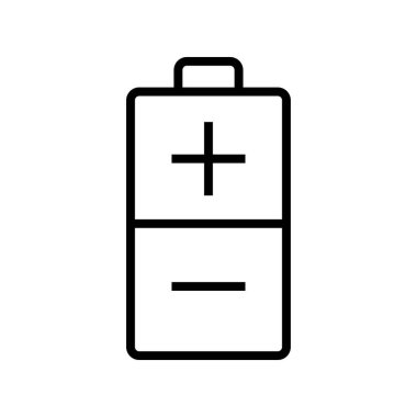 pil simgesi. Tasarım biçimi beyaz arkaplanda izole edildi