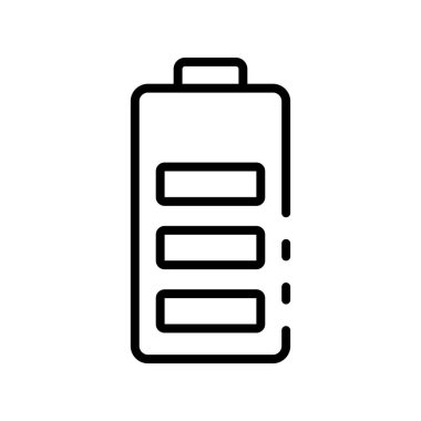 pil simgesi. Tasarım biçimi beyaz arkaplanda izole edildi