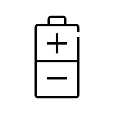 pil simgesi. Tasarım biçimi beyaz arkaplanda izole edildi