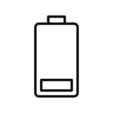 pil simgesi. Tasarım biçimi beyaz arkaplanda izole edildi