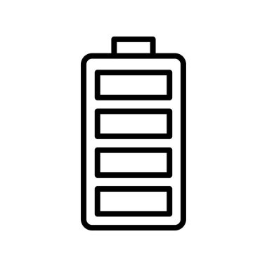 pil simgesi. Tasarım biçimi beyaz arkaplanda izole edildi