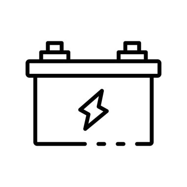 pil simgesi. Tasarım biçimi beyaz arkaplanda izole edildi