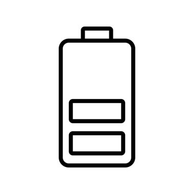 pil simgesi. Tasarım biçimi beyaz arkaplanda izole edildi