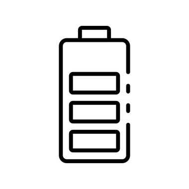 pil simgesi. Tasarım biçimi beyaz arkaplanda izole edildi