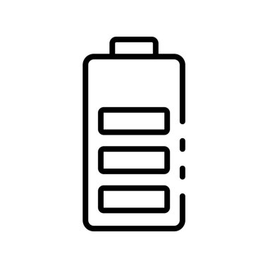 pil simgesi. Tasarım biçimi beyaz arkaplanda izole edildi